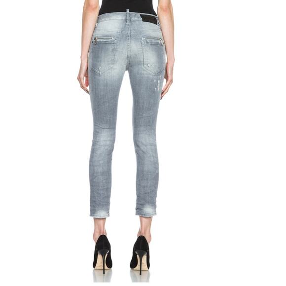 Dsquared2 Womens Made in Italy Cool Girl Gray Jean Grunge Modern Designer - Picture 9 of 14
